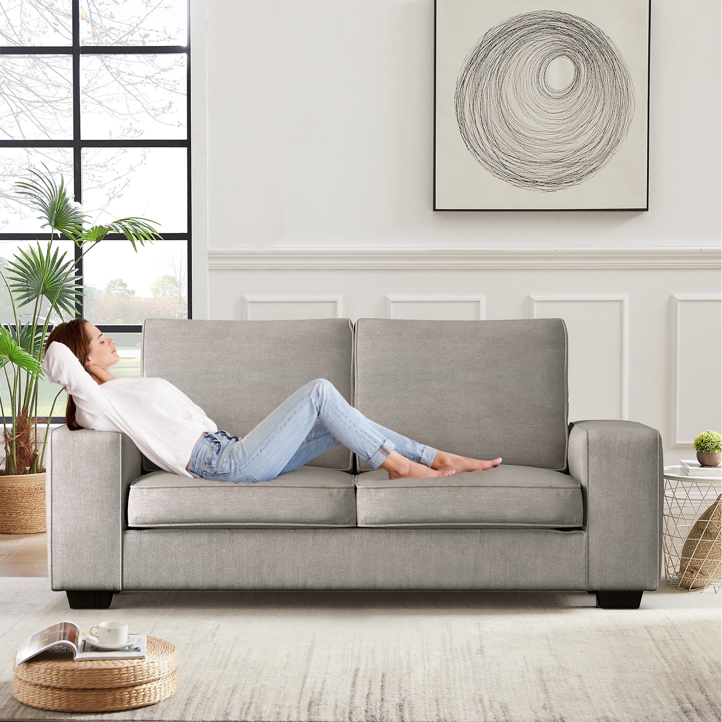 Harkawon 71.25" Modern Sofas Couches for Living Room