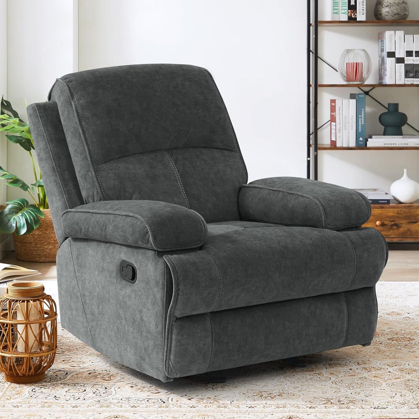 Harkawon Swivel Glider Rocker Recliner Chair for Nursery