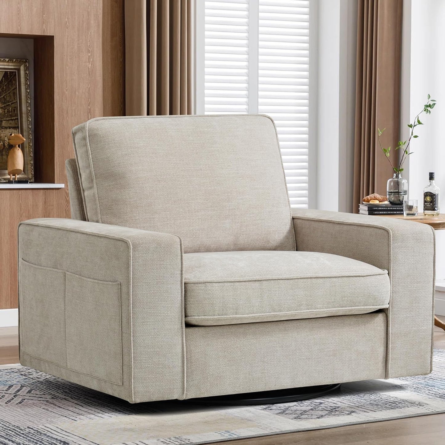 Harkawon Swivel Accent Chair