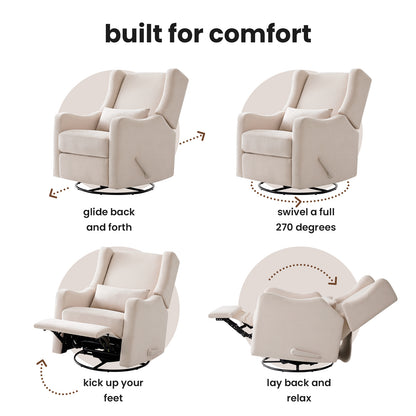 Harkawon Swivel Rocker Relincer Gilder for Adult and Nursery