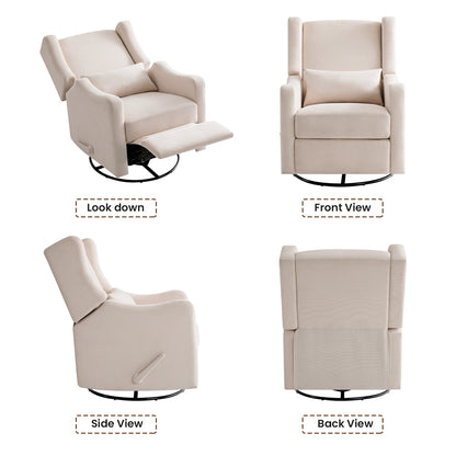 Harkawon Swivel Rocker Relincer Gilder for Adult and Nursery